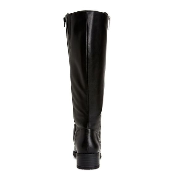 STYLE & COMPANY Womens Black Round Toe Zip-Up Boots 6 - Picture 3 of 4